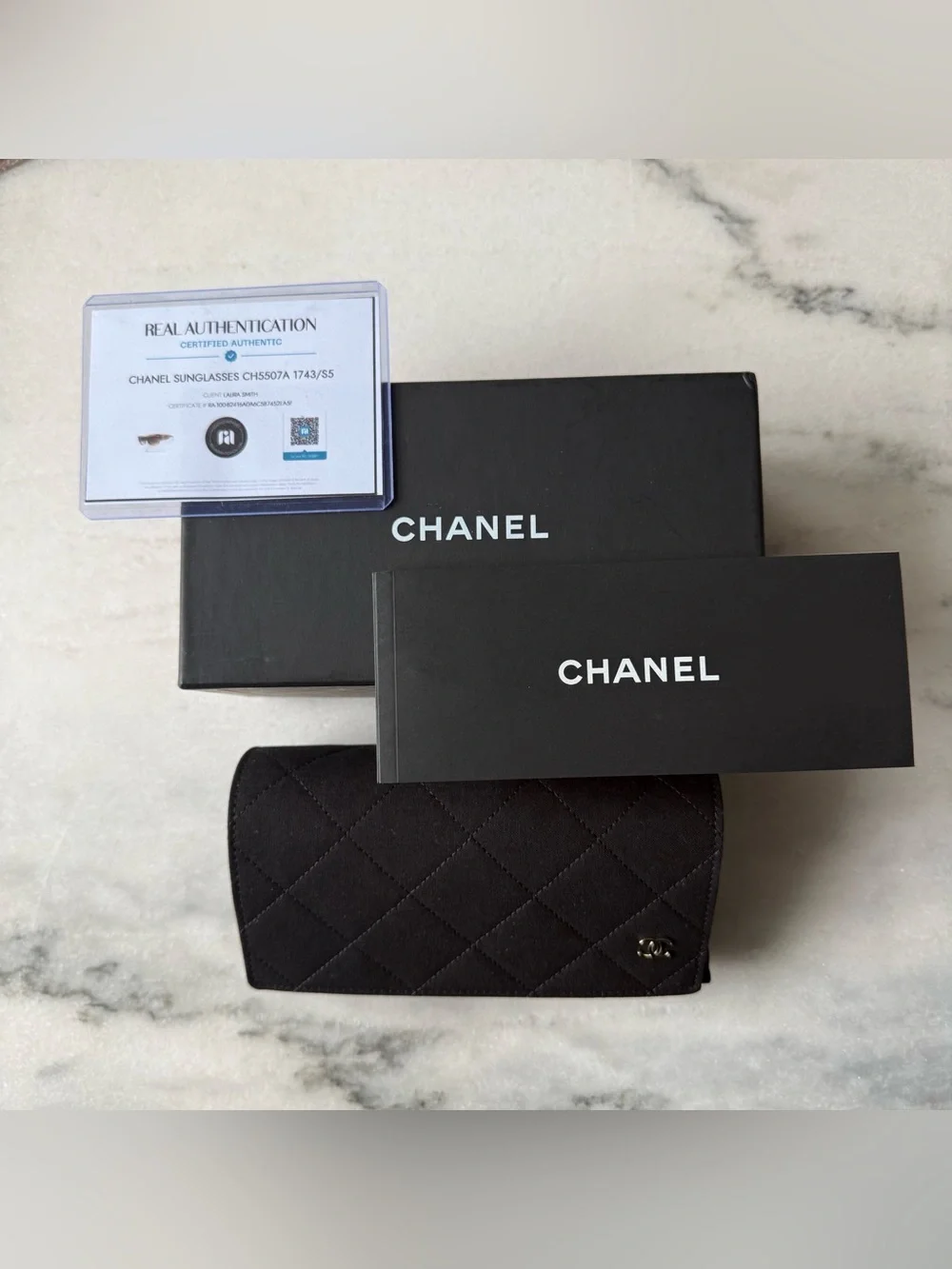 CHANEL 5507-A 54 19 140 Sunglasses Brown - Picture 8 of 9